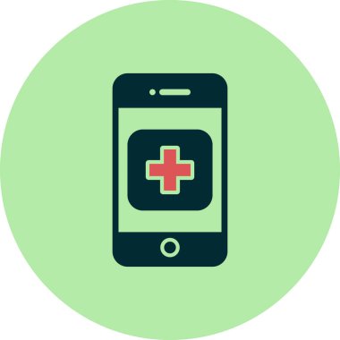 Cep telefonu. Web simgesi vektör illüstrasyonu 