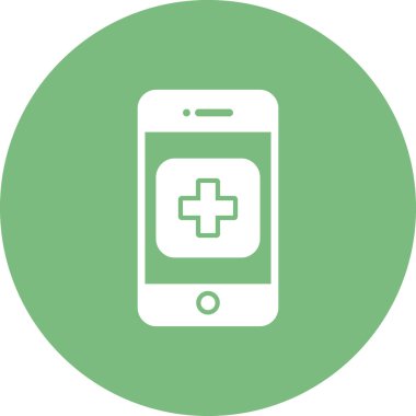 Cep telefonu. Web simgesi vektör illüstrasyonu 