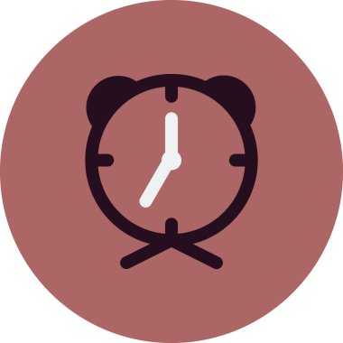  Çalar saat. Web simgesi basit illüstrasyon