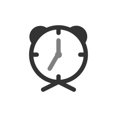  Çalar saat. Web simgesi basit illüstrasyon