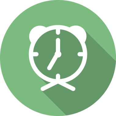  Çalar saat. Web simgesi basit illüstrasyon