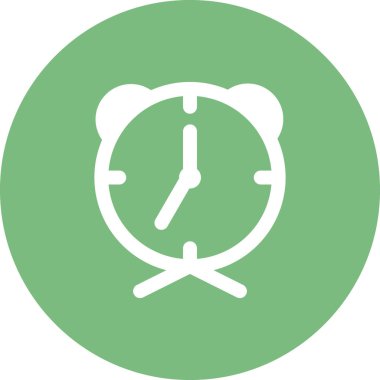  Çalar saat. Web simgesi basit illüstrasyon