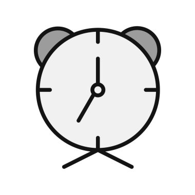  Çalar saat. Web simgesi basit illüstrasyon