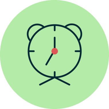  Çalar saat. Web simgesi basit illüstrasyon