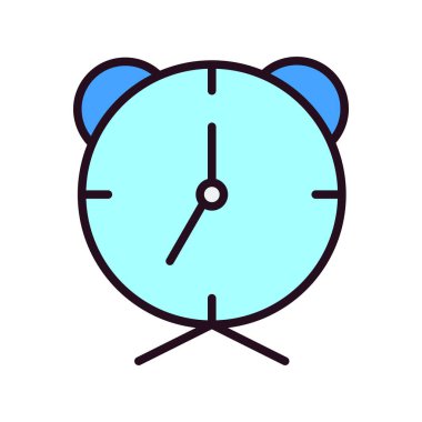  Çalar saat. Web simgesi basit illüstrasyon