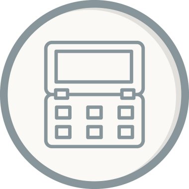 Modern Blush simgesinin vektör çizimi