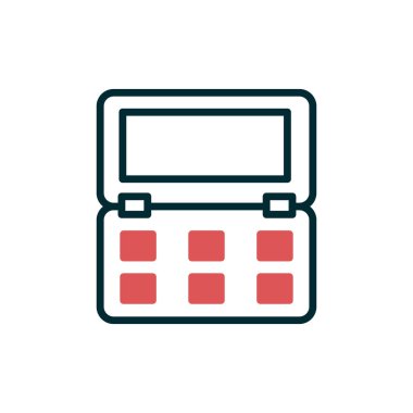 Modern Blush simgesinin vektör çizimi