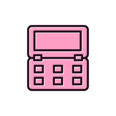 Modern Blush simgesinin vektör çizimi