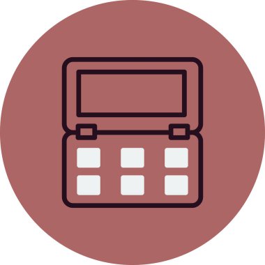 Modern Blush simgesinin vektör çizimi