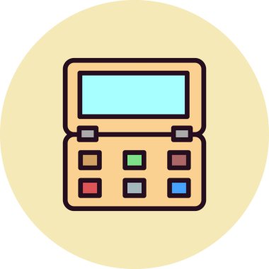 Modern Blush simgesinin vektör çizimi