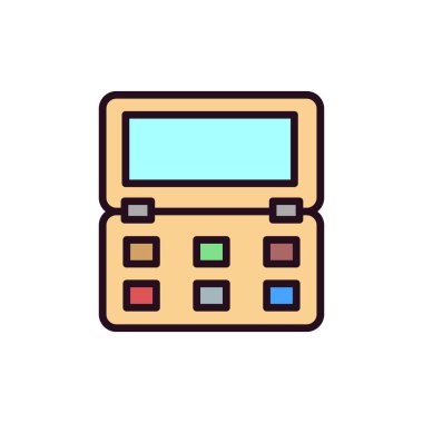 Modern Blush simgesinin vektör çizimi