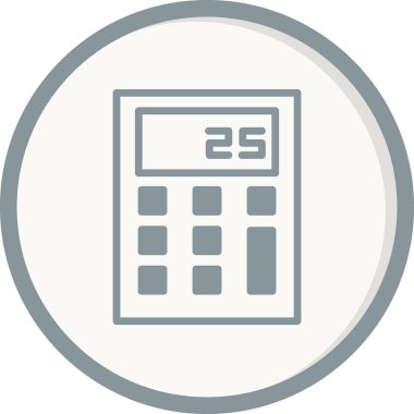 hesap makinesi simgesi vektör illüstrasyonu 