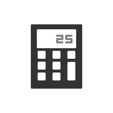 hesap makinesi simgesi vektör illüstrasyonu 