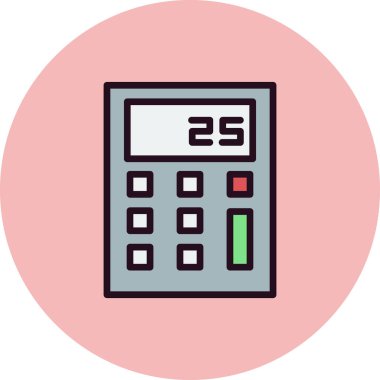 hesap makinesi simgesi vektör illüstrasyonu 