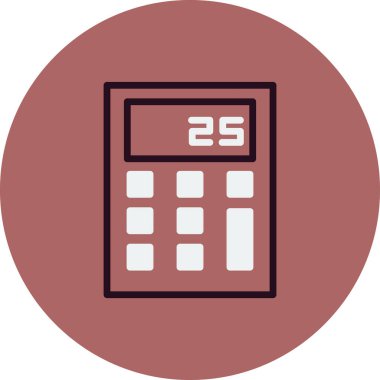 hesap makinesi simgesi vektör illüstrasyonu 