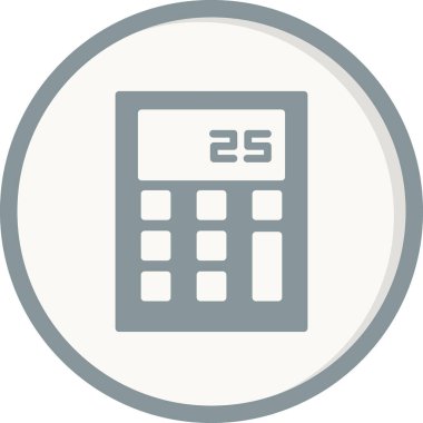 hesap makinesi simgesi vektör illüstrasyonu 