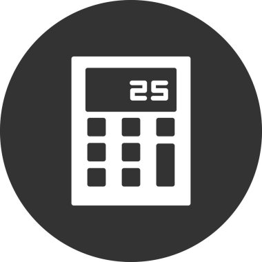 hesap makinesi simgesi vektör illüstrasyonu 