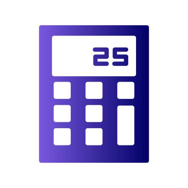 hesap makinesi simgesi vektör illüstrasyonu 