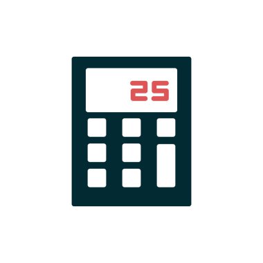 hesap makinesi simgesi vektör illüstrasyonu 