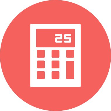 hesap makinesi simgesi vektör illüstrasyonu 