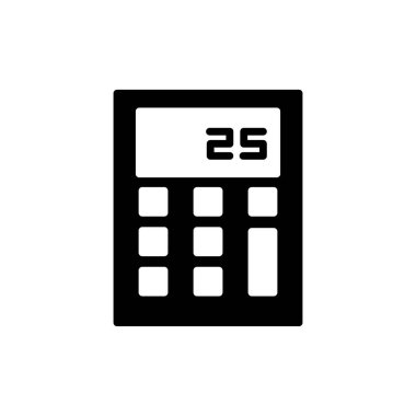 hesap makinesi simgesi vektör illüstrasyonu 