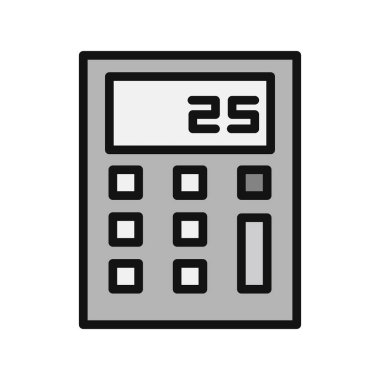 hesap makinesi simgesi vektör illüstrasyonu 