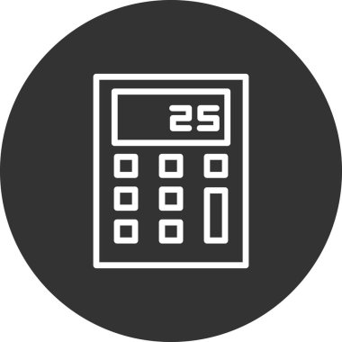 hesap makinesi simgesi vektör illüstrasyonu 