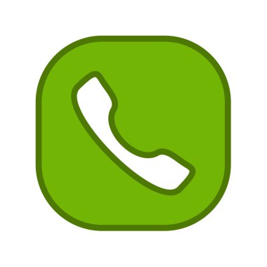 - Telefon. Web simgesi basit bir illüstrasyon. Ara 