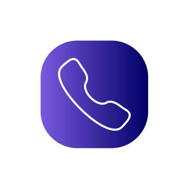 - Telefon. Web simgesi basit bir illüstrasyon. Ara 