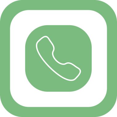 - Telefon. Web simgesi basit bir illüstrasyon. Ara 