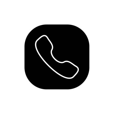 - Telefon. Web simgesi basit bir illüstrasyon. Ara 