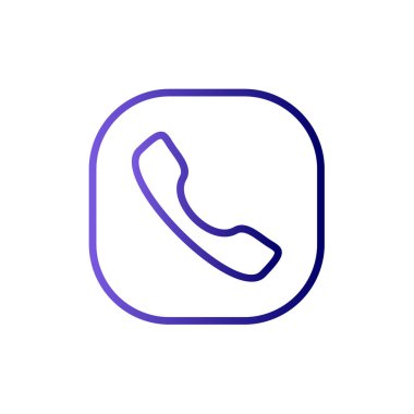 - Telefon. Web simgesi basit bir illüstrasyon. Ara 