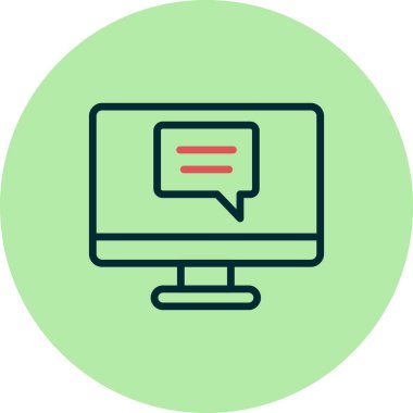 speech bubble. simple vector illustration. Chat 