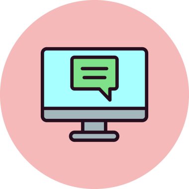 speech bubble. simple vector illustration. Chat 