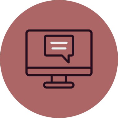 speech bubble. simple vector illustration. Chat 