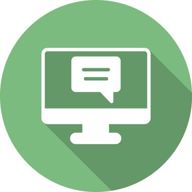 Konuşma balonu. Basit vektör illüstrasyonu