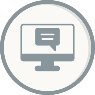 Konuşma balonu. Basit vektör illüstrasyonu. Sohbet 