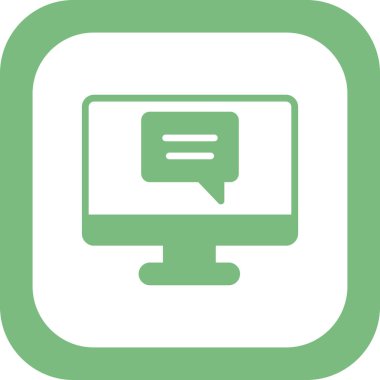 Konuşma balonu. Basit vektör illüstrasyonu. Sohbet 