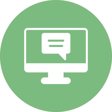 Konuşma balonu. Basit vektör illüstrasyonu. Sohbet 