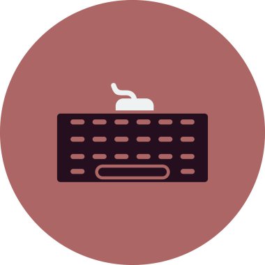 bilgisayar klavye satırı simgesi, vektör ulülasyon masajı 