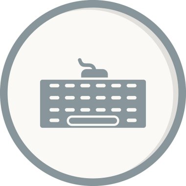 bilgisayar klavye satırı simgesi, vektör ulülasyon masajı 