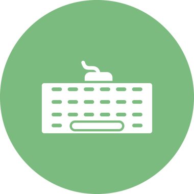 bilgisayar klavye satırı simgesi, vektör ulülasyon masajı 