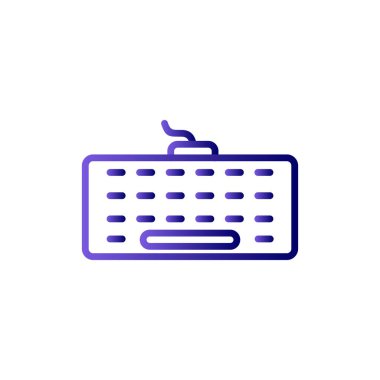 bilgisayar klavye satırı simgesi, vektör ulülasyon masajı 