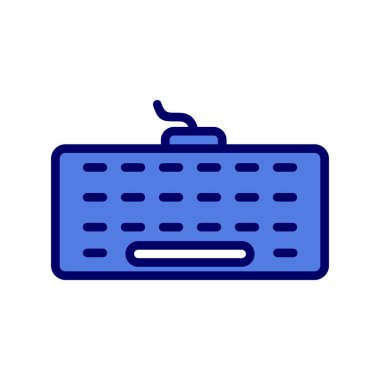 bilgisayar klavye satırı simgesi, vektör ulülasyon masajı 