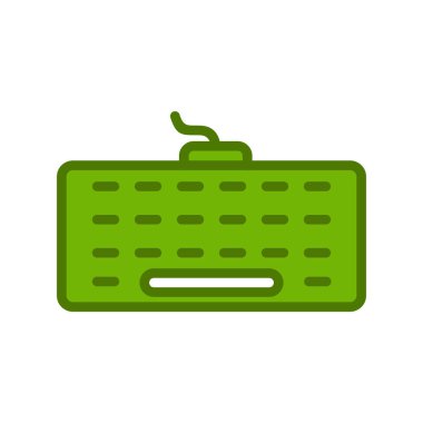 bilgisayar klavye satırı simgesi, vektör ulülasyon masajı 