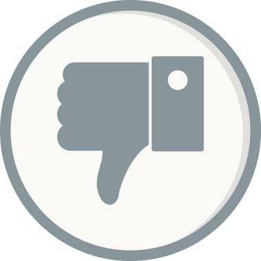 Sevimsiz hareket çizgisi vektör resimleme simgesi ile el