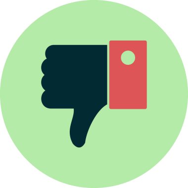 Sevimsiz hareket çizgisi vektör resimleme simgesi ile el