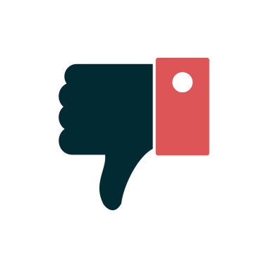 Sevimsiz hareket çizgisi vektör resimleme simgesi ile el