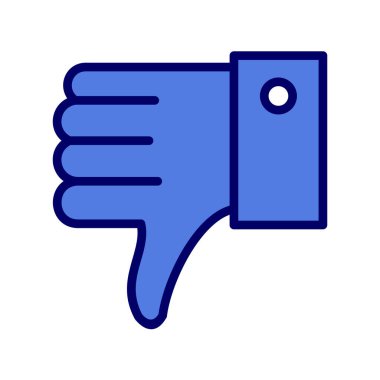 Sevimsiz hareket çizgisi vektör resimleme simgesi ile el