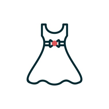 Elbise. Web simgesi basit illüstrasyon